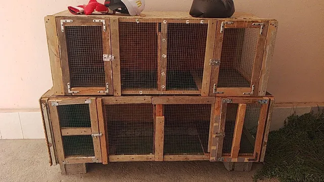 Quyon va tovuqlar uchun katak. - Image 1